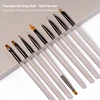 1Pcs French Stripe Nail Art Liner Brush Set Tips Ultra-thin Line Drawing Pen UV Gel Painting Brushes Manicure Tool 1