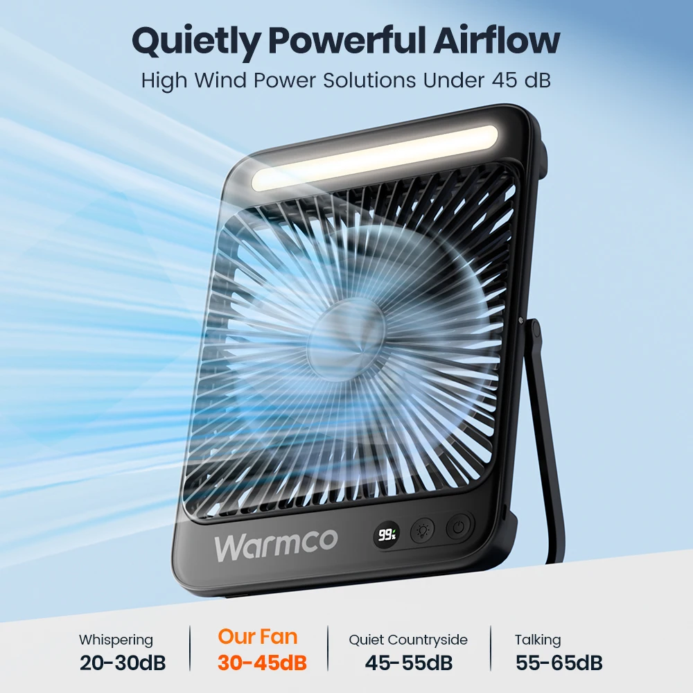 Warmco D4 Portable Desk Fan 5