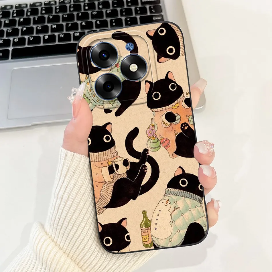Elegant Printing Soft Silicone Lens Protective Cover Phone Case