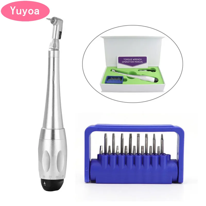 

Вращающий момент для зубного импланта с 16 драйверами, гаечный ключ и запасные части для продажи, наконечник с защелкой, стоматологический инструмент