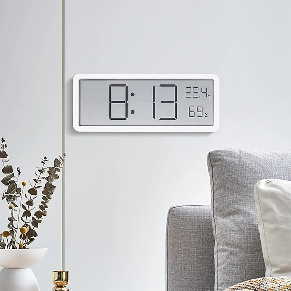 Digital Wall Clock Electronic Wall Mounted LCD Disply Clocks Multifunctional Temperature and Humidity Alarm Clock 2 Digital Wall Clock Electronic Wall Mounted LCD Disply Clocks Multifunctional Temperature and Humidity Alarm Clock 2