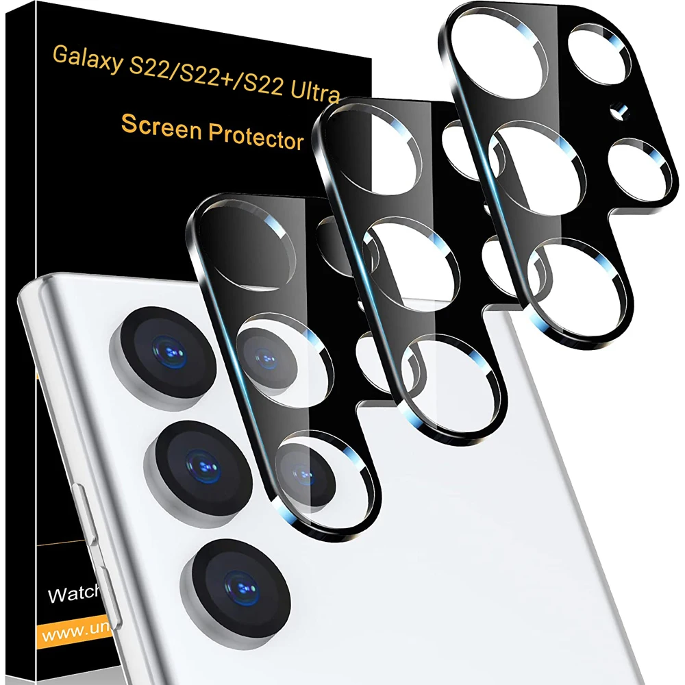 

for Samsung Galaxy S22 Ultra 5G Camera Lens Protector Tempered Glass, [Case Friendly][New Version][Scratch-Resistant]