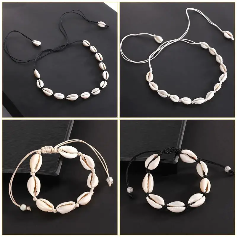 Natural Shell Ornaments 10-50pcs Small Bulk Cut Strand Sea Conch Beads Cowry Cowrie Jewelry Craft Holes DIY Bracelet For Women