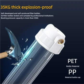 Waternoble ขวดกรองระเบิด20 "x 2.5" ทั้งบ้านกลางกรองก่อนดื่มน้ำบริสุทธิ์เครื่องโดยตรง 2