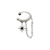 Boucles d'oreilles étoile Sring pour femmes, couleur argent, manchettes à Clip, sans Piercing, Kpop, bijoux à la mode, cadeaux, 1 pièce