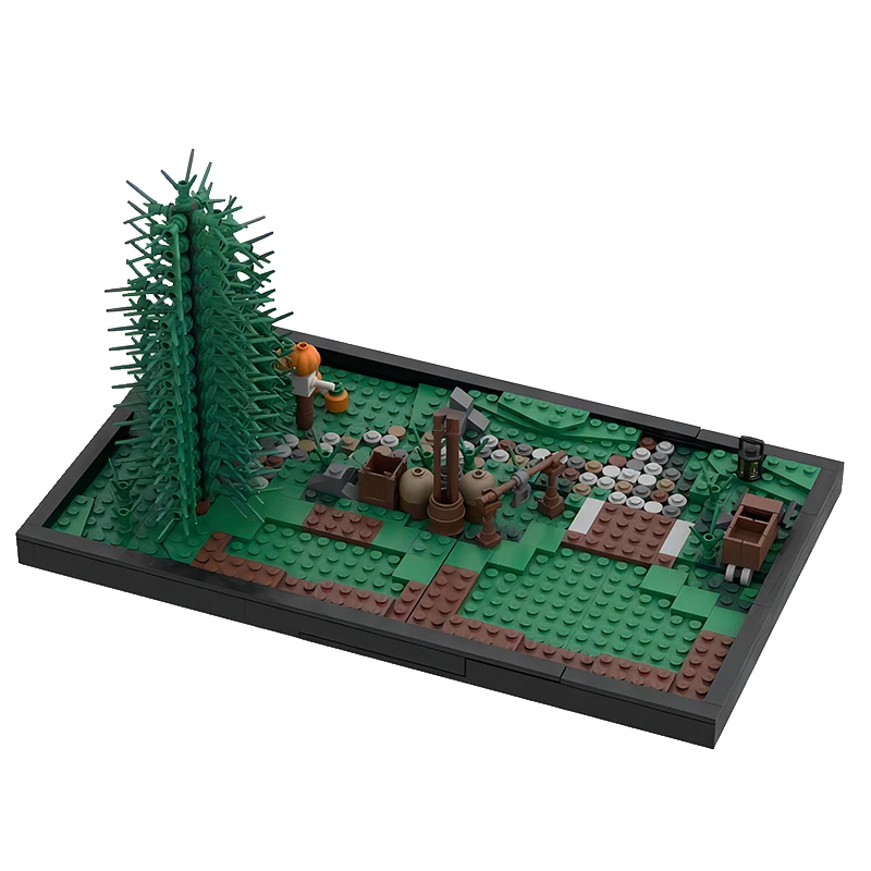 

MOC Creative Idea Forest Snow Land Scene Building Blocks Kit Plant Tree Yard Pumpkin Patch Bricks Toys Children Gift