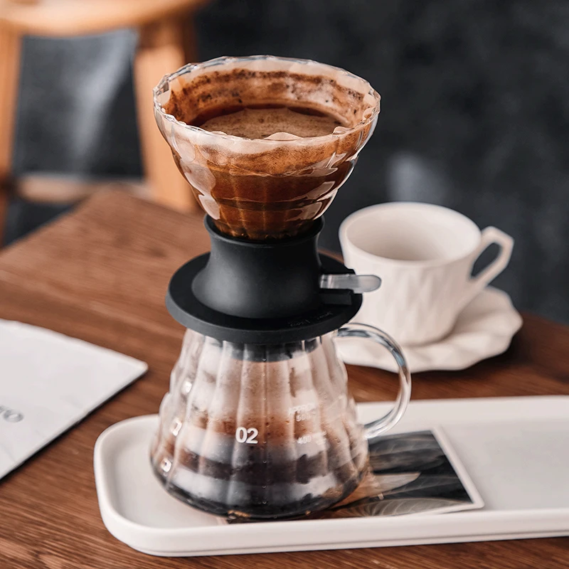 Colorful Glass Coffee Pour Over coffee Dripper pot Slow Coffee