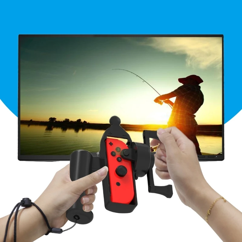 Trader Games - CONTROLLER FOR ACE ANGLER : FISHING SPIRITS JOY-CON ATTACHMENT (BLUE) SWITCH
