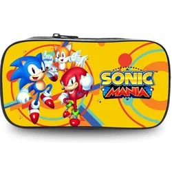Sonic Large Capacity Multi - Functional Waterproof Pencil Case for Students - Oxford Fabric Bag (Sonic figure 73  the hedgehog)