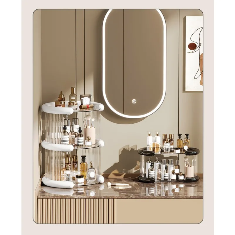 Cosmetics Storage Box Desktop Lipstick Perfume Transparent Storage Rack Large Capacity Dressing Table Storage Rack