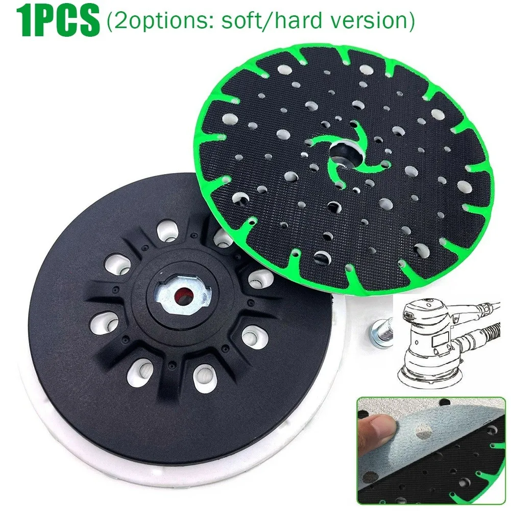 

6" 150mm 48 Hole Sander Backing Pad Hook And Loop Sanding Disc For Festool TS 150 ETS EC 150 M8 Thread Abrasive Tools