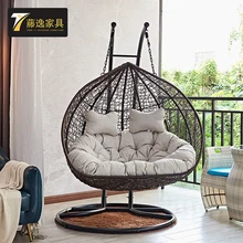  Internet Celebrity Hammock Indoor Home Double Rocking Chair Balcony Chlorophytum Bird's Nest Cradle Chair Swing Glider 