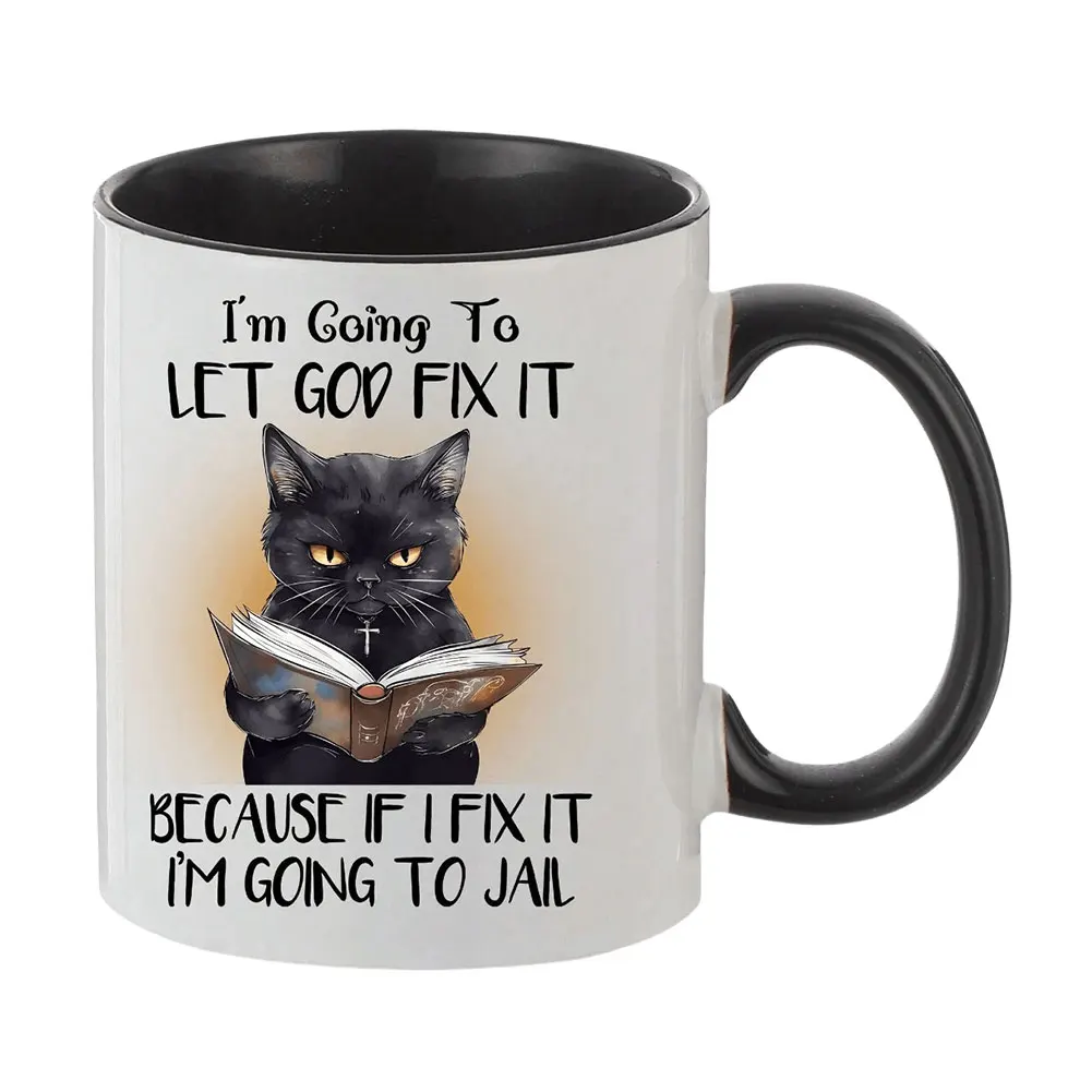 Ceramic Coffee Cup 11oz Lord Of The Cats Mug The Furrllowship Of Ring Cat Lovers Coffee Mug Ceramic Tea Cup for Coffee Tea and Hot Drinks Gift ceramic drinking cup ceramic cup coffee cup ceramic mug custom mug