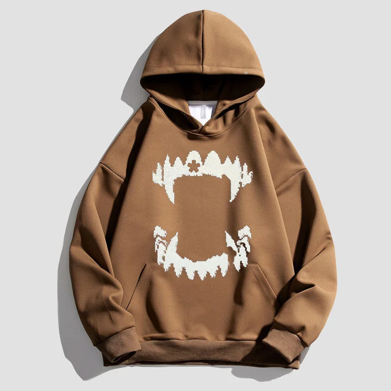 

2023 Winter Hoodies Men's Oversized Casual Fashion Hooded Sweatshirt Harajuku Hip Hop Retro Print Unisex Street Pullover