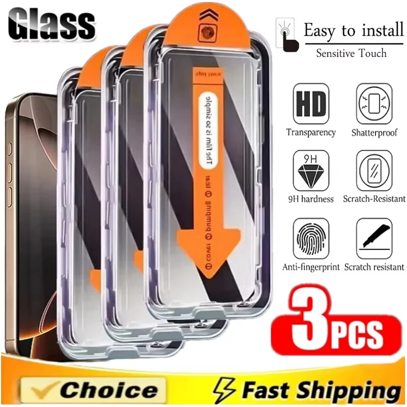 Verre Temeperd sans poussière pour Samsung A56 5G A55 A36 A34 A35 A54 A53 A52 A24 A25 A23 A22 A51 A50 A73 A72 A71 A32 protecteur d'écran