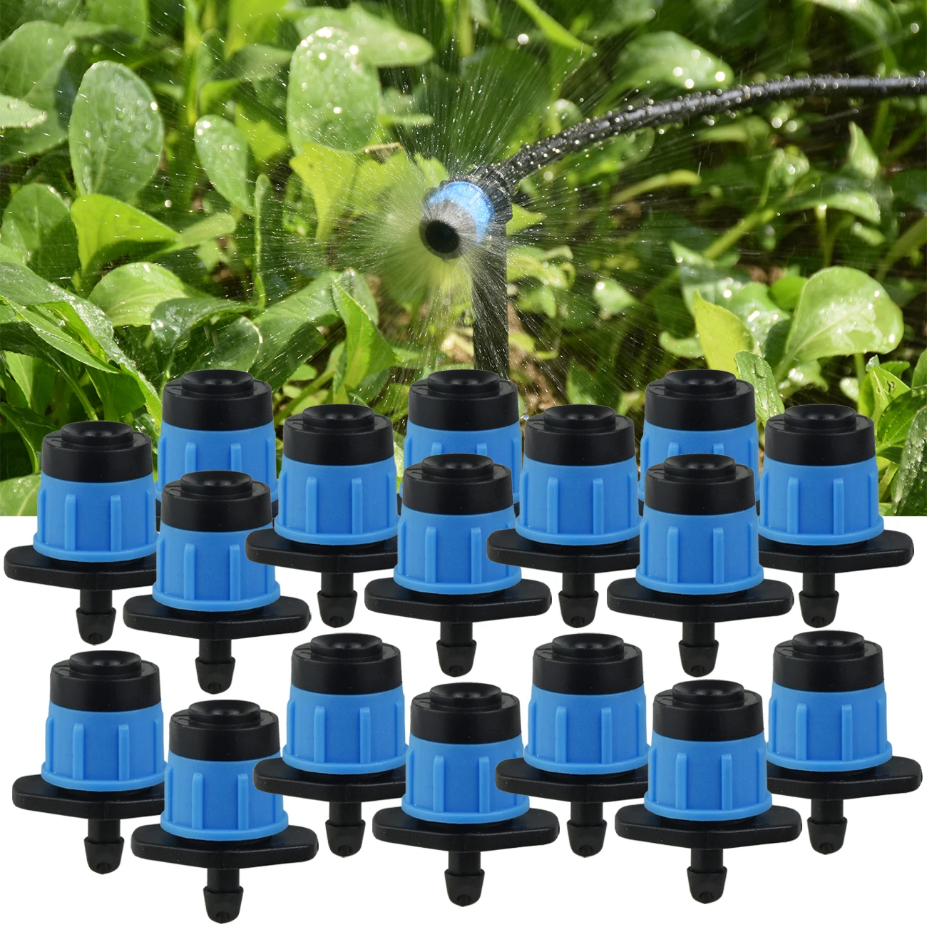 30-100pcs Adjustable Scattering Sprinklers Spraying 360 Degree Watering Dripper Home Garden Agriculture Mushroom Irrigation