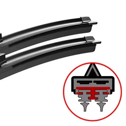 Premium Front & Rear Windshield Wiper Blades Set - Enhanced Durability and Clear Vision (3PCS)