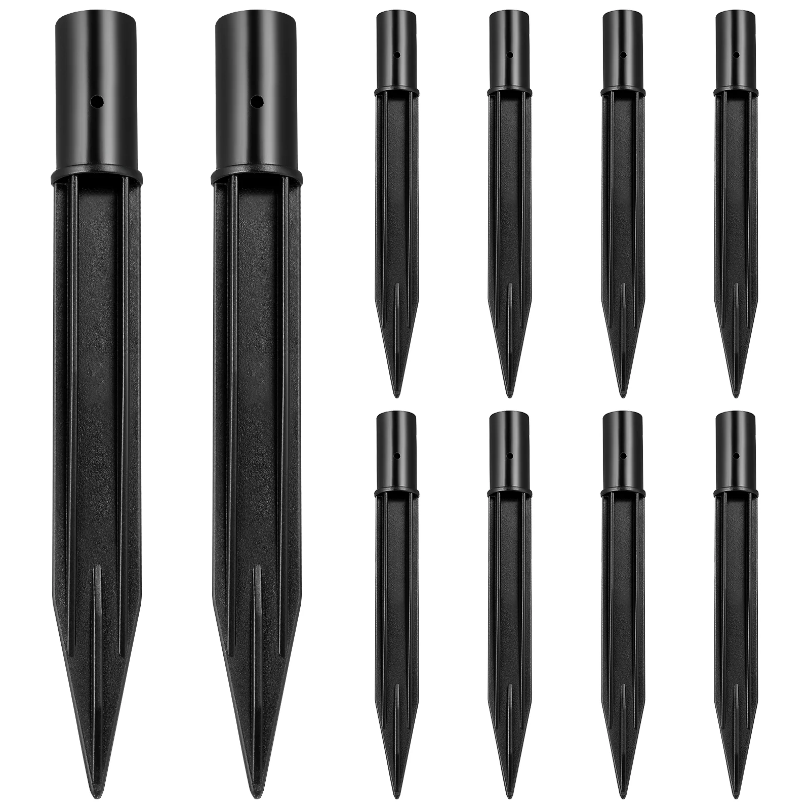 

Solar Lights Replacement Spikes Outdoor Ground Pole Stakes for Garden Lights Landscape Yard Pathway Lamps Black