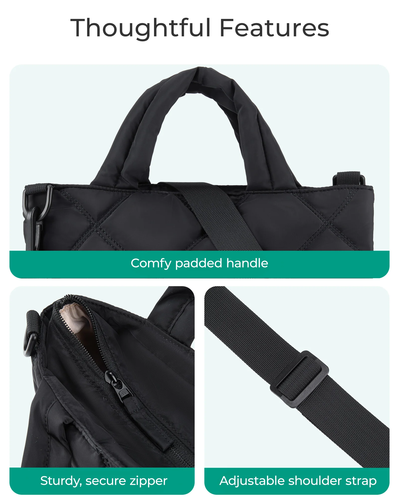 Puffy Quilted Mini Tote 4