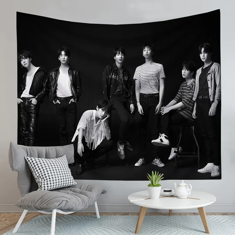 Bulletproof Boy Scouts Rap Monster Hanging Tapestry Background Cloth Digital Printing Wall Hanging Home Decor tapestry decor