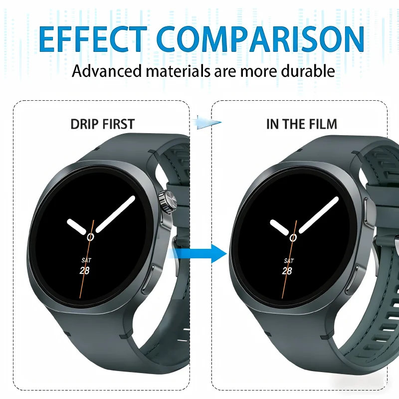 삼성 갤럭시 8 클래식 7 6 5 4 40MM 44MM 화면 보호 필름 액세서리와 호환되는 강화 유리