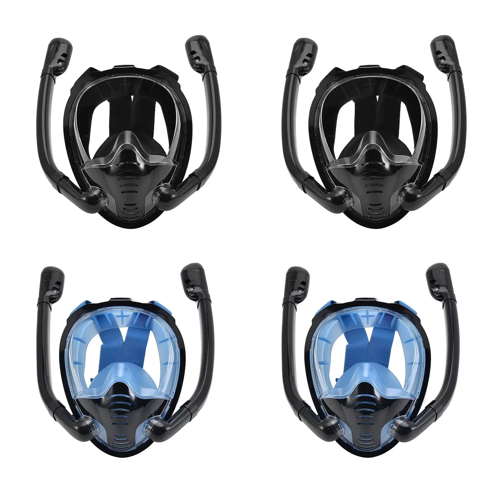 Snorkeling Mask Swimming Mask Double Breathing Tube Durable Underwater