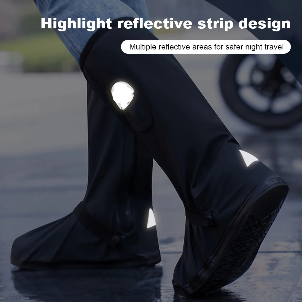 High Tube Rain Shoe Cover Creative Cycling Bike Rain Boot Waterproof Motorcycle Boot Reusable Thick Shoes Cover Gear