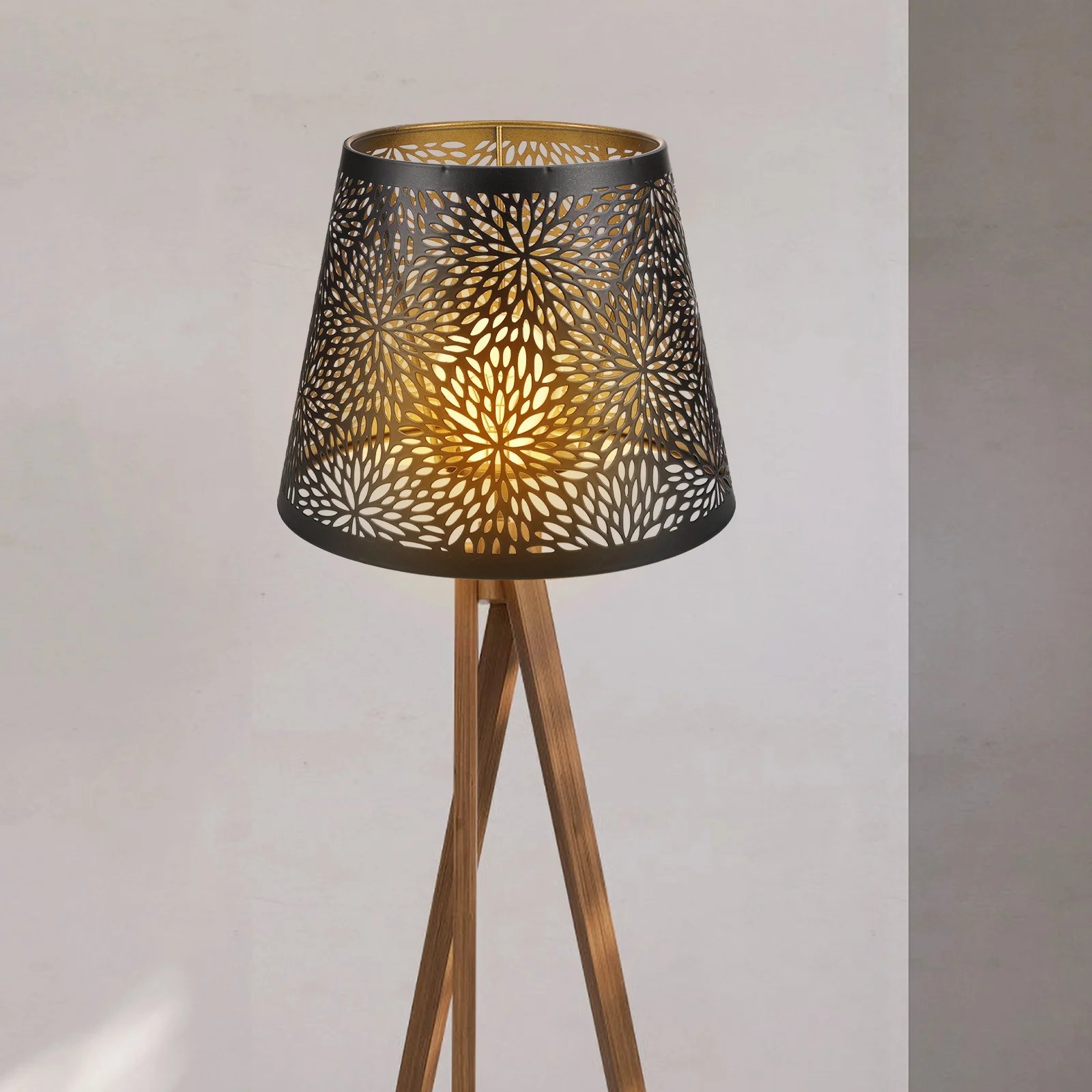 

Metal Drum Lampshade Flower Shadow Lamp Shades E27 Clip On Table Lampshade Chandelier Lampshade Light Cover Table Lamp