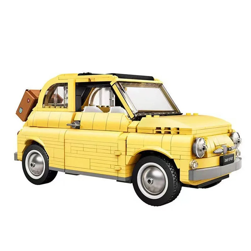 Nouveau 900 + pièces 500 blocs de Construction ensemble classique jaune modèle de voiture créatif bricolage véhicule Construction jouets cadeau pour enfants garçons et filles