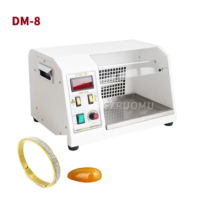 

DM-8 Desktop Electric Frequency Polishing Machine Watch Strap Jade Jewelry Grinder Polisher Bench Vacuuming Grinding Equipment