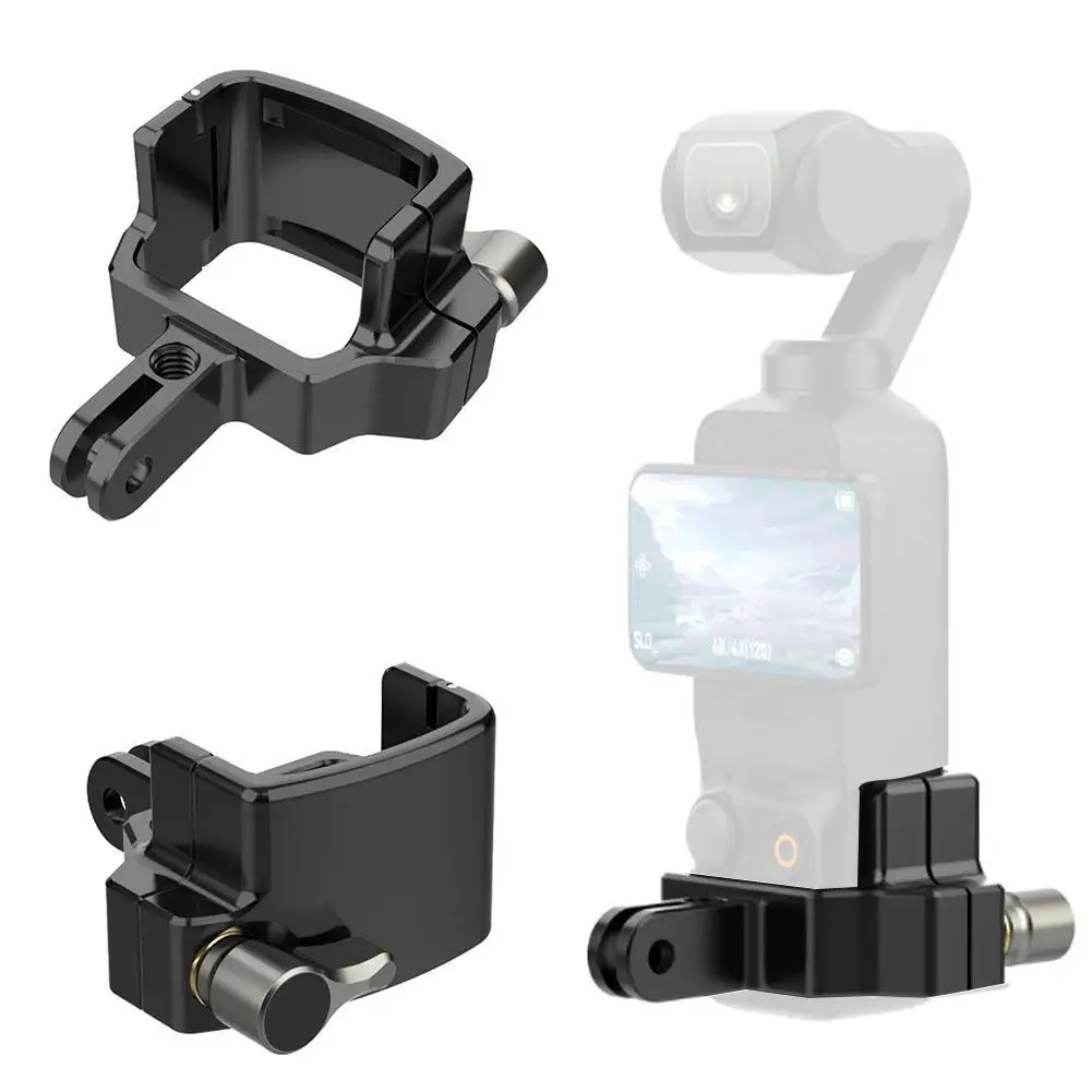 Clip In Lega Di Alluminio Per Dji Osmo Pocket3 Action Camera Gimbal Adattatore Di Espansione In Metallo Accessori Per Staffa Fissa Per Fotocamera Gimb
