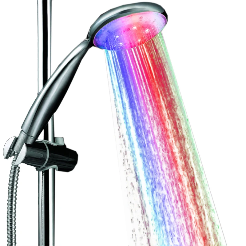 

Professional Lighting Wall Mounted Shower Sprayer Bathroom Water power 7 color led shower head