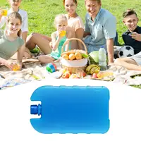 Pack de glace Portable réutilisable pour congélateur, boîte de remplissage d'eau de refroidissement longue durée pour le stockage des aliments frais et la réfrigération 4