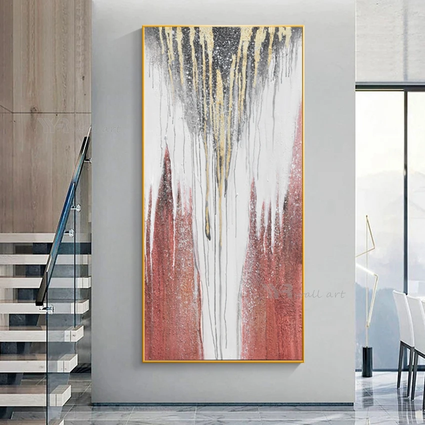 

Luxury Home Decor Poster Abstract Art Handmade Oil Painting Wall Aesthetics Mural Living Room Bedroom Porch Hotel Hanging Image