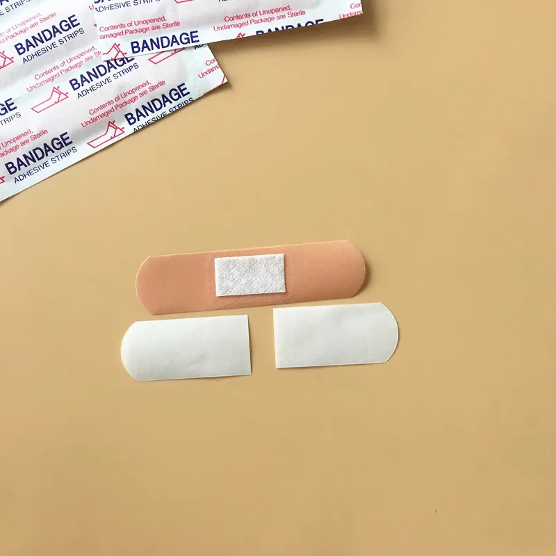 100Pcs Band-Aids Waterproof Breathable Cushion Adhesive Plaster Wound Hemostasis Sticker Band First Aid Bandage Gauze first aid kit wound bandage