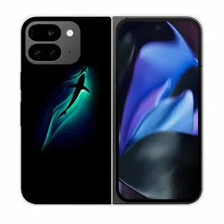 Clear Hard PC Back Cover with Cartoon Design for Pixel 9 Pro Fold (49)