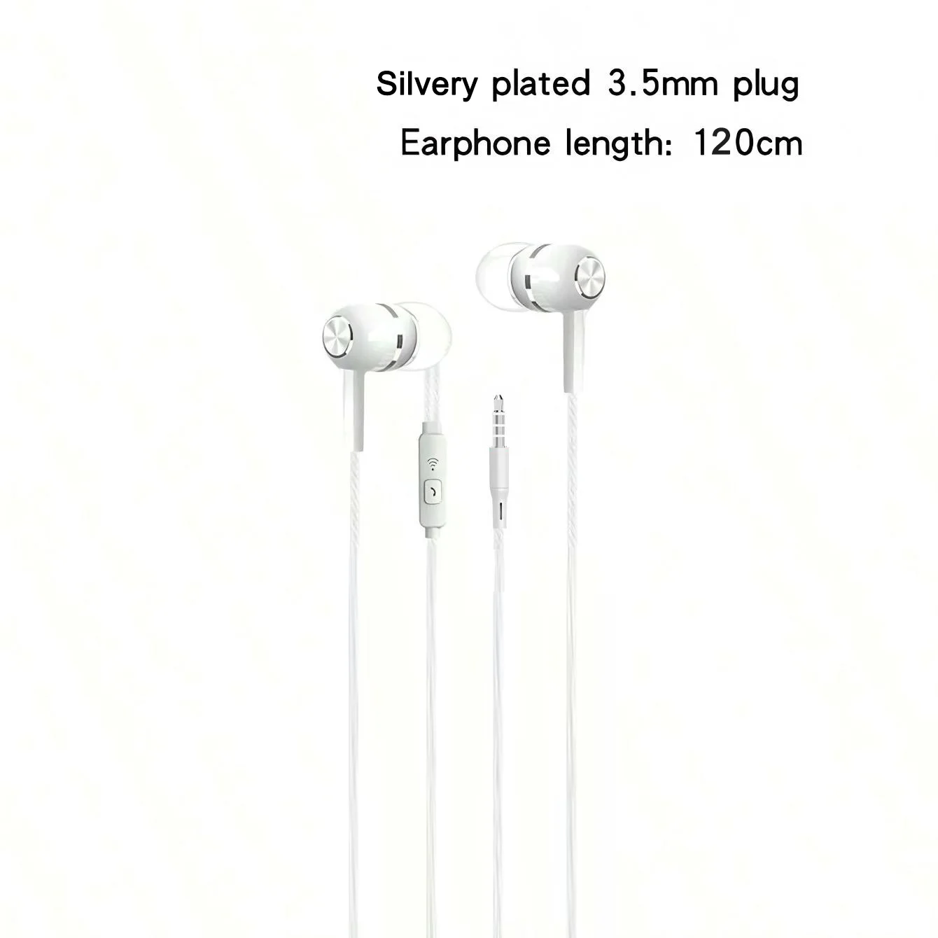 Premium Wired In-Ear Headphones with Microphone | HiFi Stereo Bass Earbuds | Sports In-line Control
