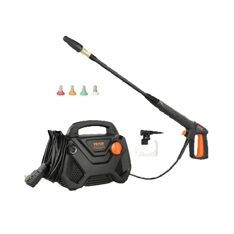 105834-05790F.jpg Electric Pressure Washer 2150-PSI 1.85-GPM Foam Cannon High-Pressure with 5 Different Nozzles