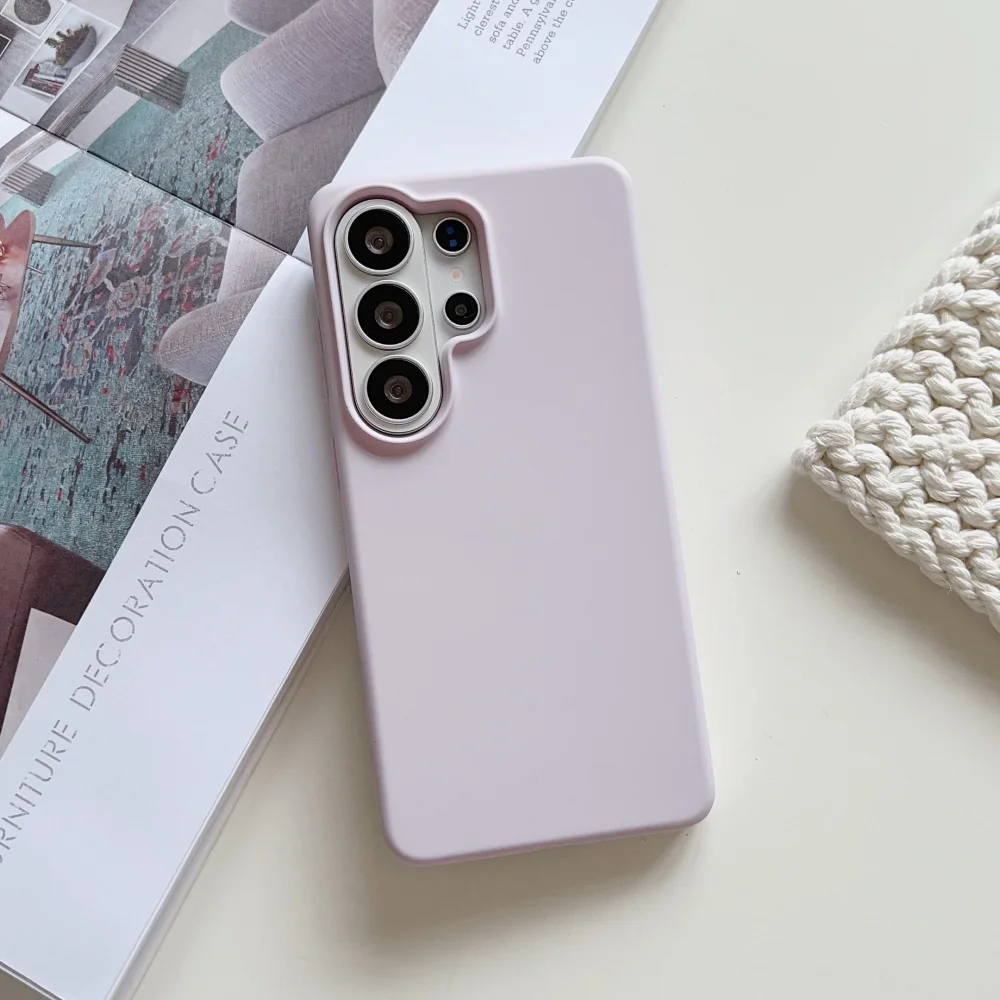 Matte Liquid Silicone Slim Shockproof Case - Candy Solid Color Cover