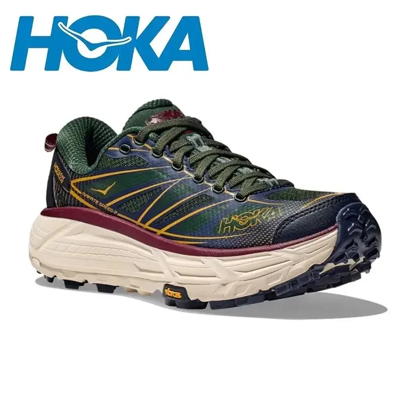 

Кроссовки HOKA Mafate Speed 2 мужские/женские, Классические Низкие, с сетчатым верхом, для марафона, повседневная обувь