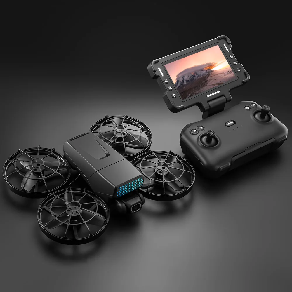 M8 Drone 4K Professionale Doppia Fotocamera con Schermo 5G WIFI FPV GPS Dron Brushless Flusso Ottico Hover Pieghevole Quadcopter Giocattolo Regali - immagine 2
