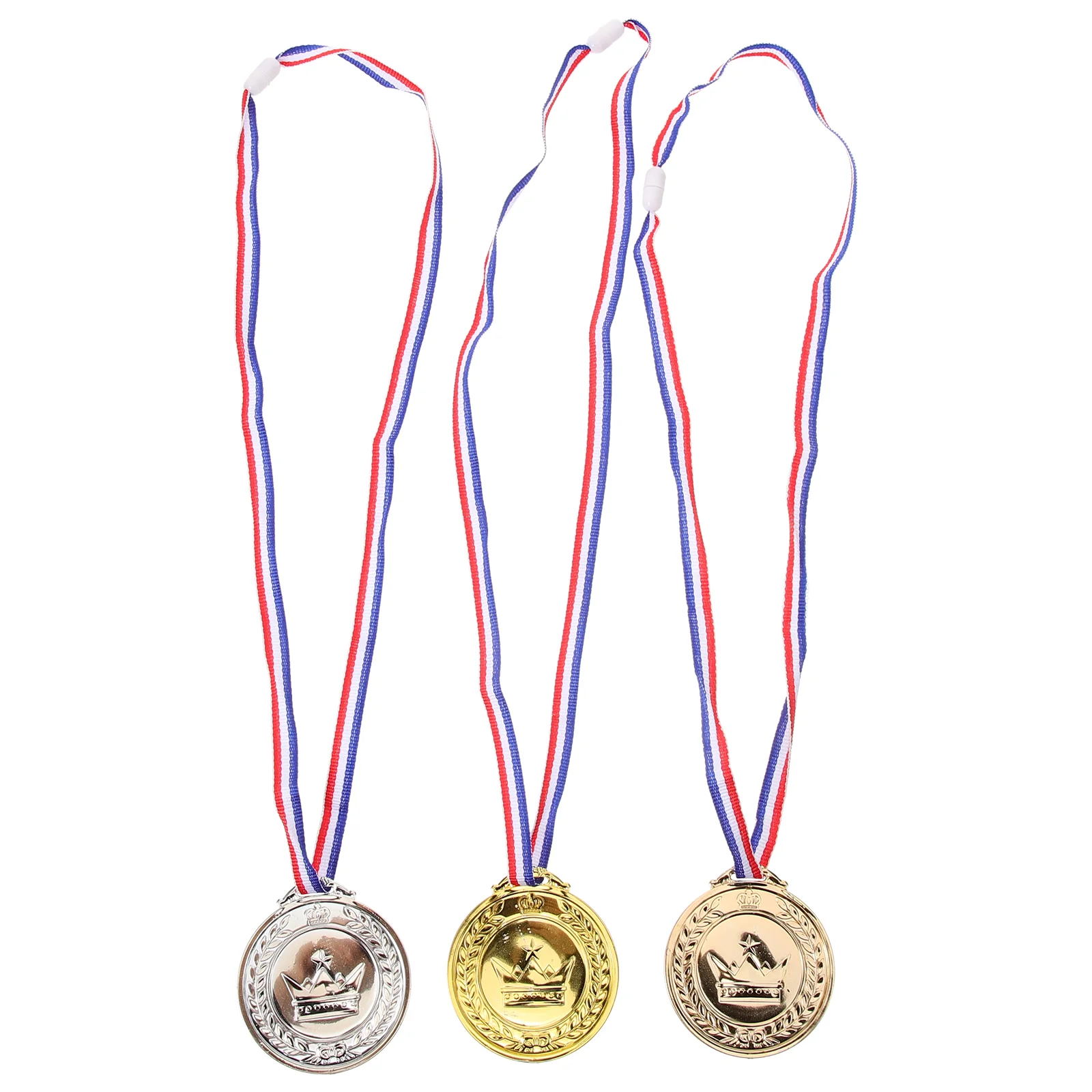 

3pcs Competition Award Medal Hanging Sports Meeting Award Medal Round Medal