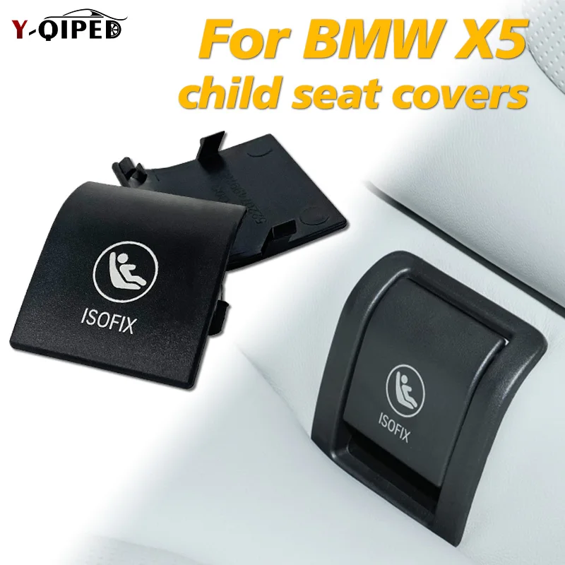 Seat Belt Clip Rear Child Seat Anchor Safety ISOFIX Cover Restraint For BMW X5 G05 Car Rear Seat Hook Buckle cover plate-23 replace