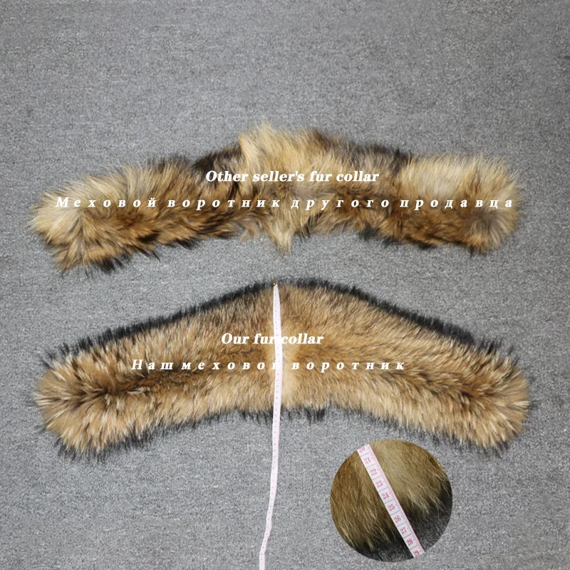 Parka à capuche en fourrure d'écureuil à manches longues pour femme