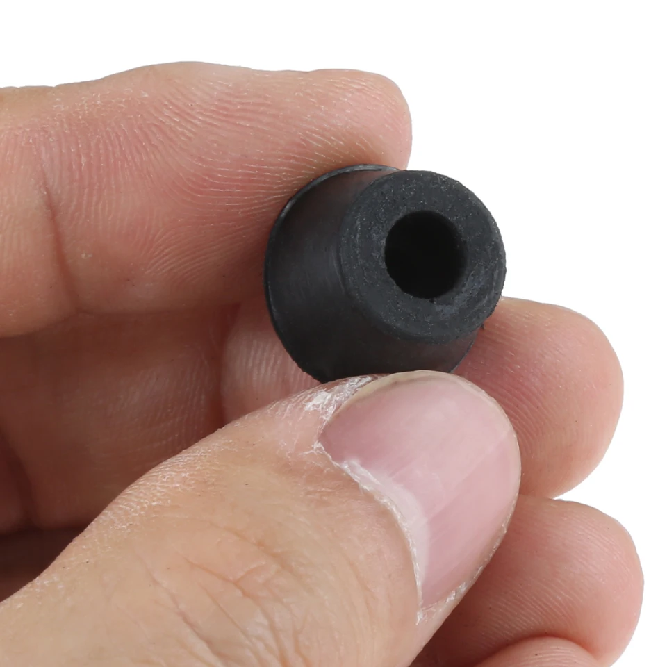 Piedini Neri Antiscivolo Piedini In Gomma Paraurti – Diametro 1", Altezza 1/2", Foro 4.7mm, Nero Lucido, Per Amplificatori E Attrezzature Piedini Gomma Per Amplificatore - Foto 5