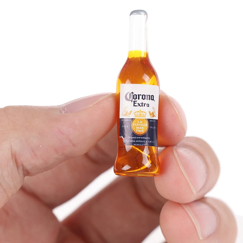 10Pcs 1/6 Dollhouse Miniature Resin Bottle Simulation Wine Bottle Model Children Toys Gifts