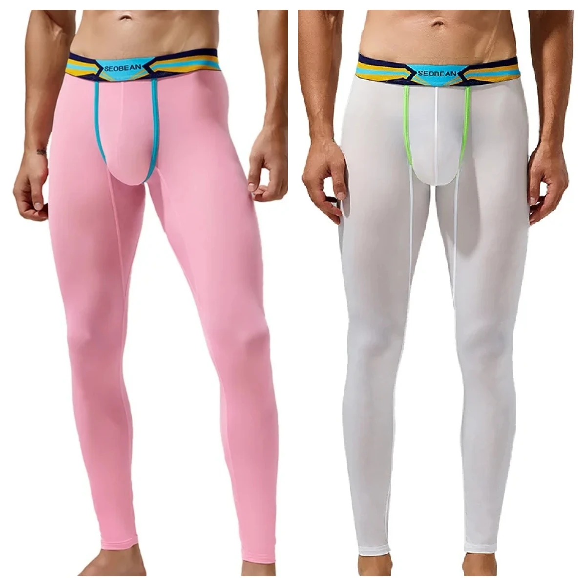 

Осенне-весенние сексуальные мужские Леггинсы с заниженной талией, тонкие облегающие теплые спортивные брюки, женское нижнее белье