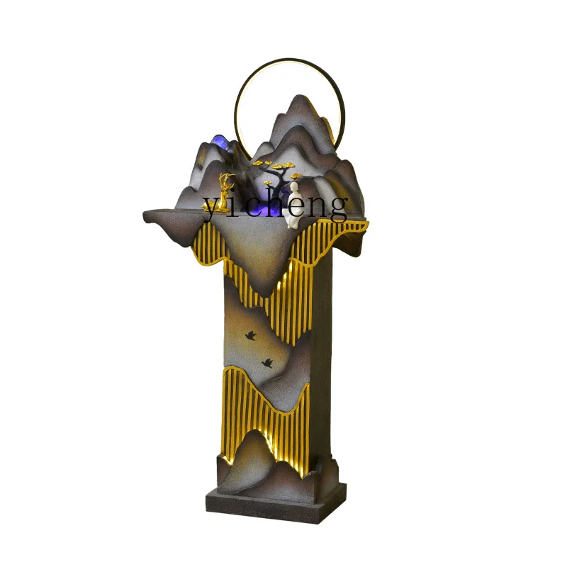 

XL Light Luxury Floor Water Fountain Landscape Home Furnishings Humidifying Entrance Decoration