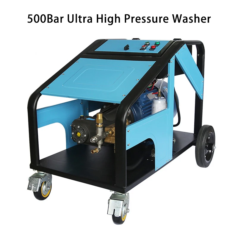 500Bar Ultra High Pressure Washer 380V/22KW Industrial Cleaning Machine