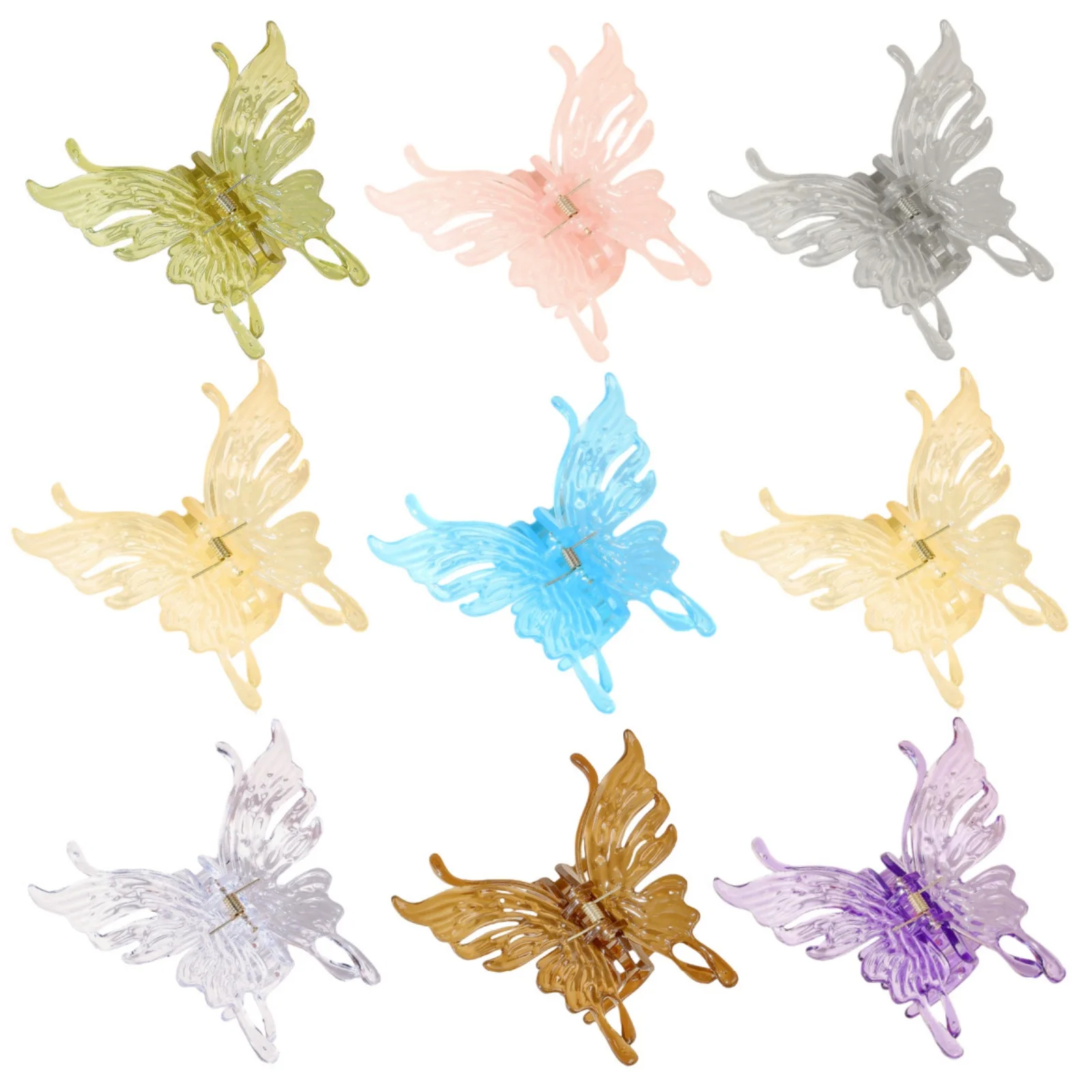 1PC Butterfly - Shaped Hair Clips in Various Colors, Trendy Hair Grips for Styling, Perfect for Daily and Party Looks